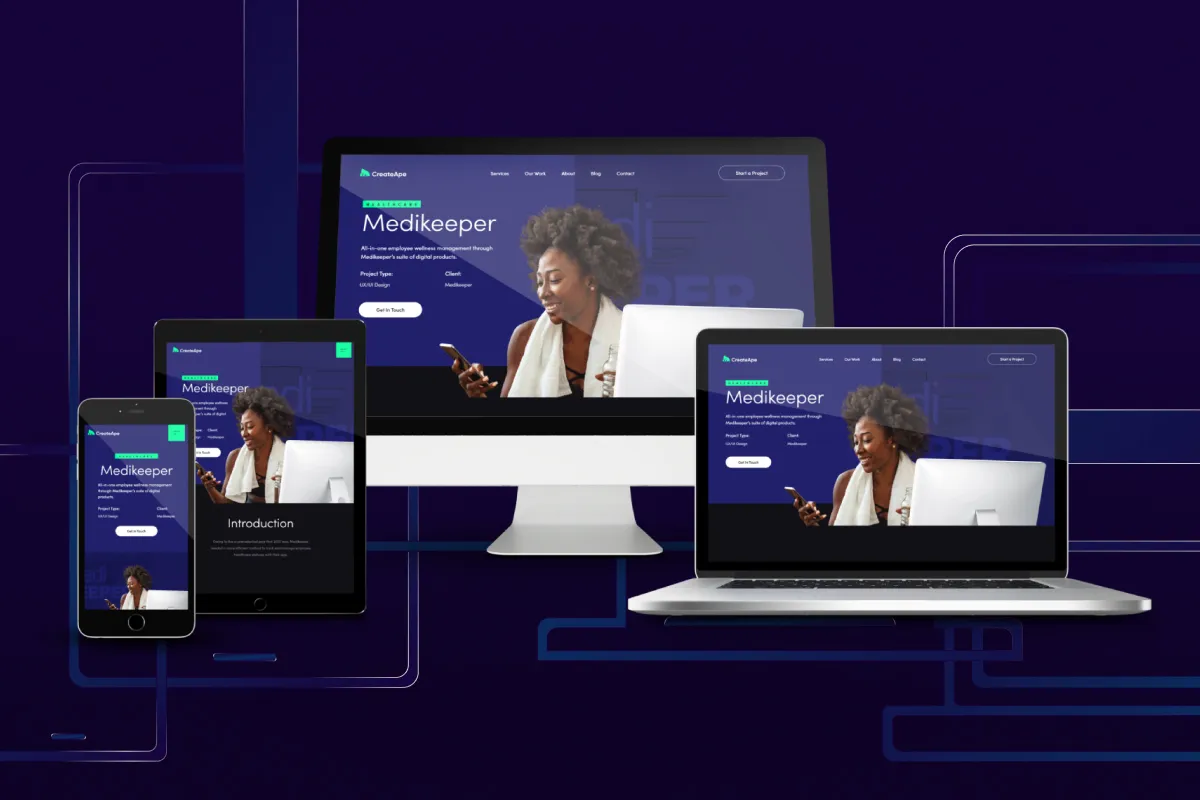 Website on different devices